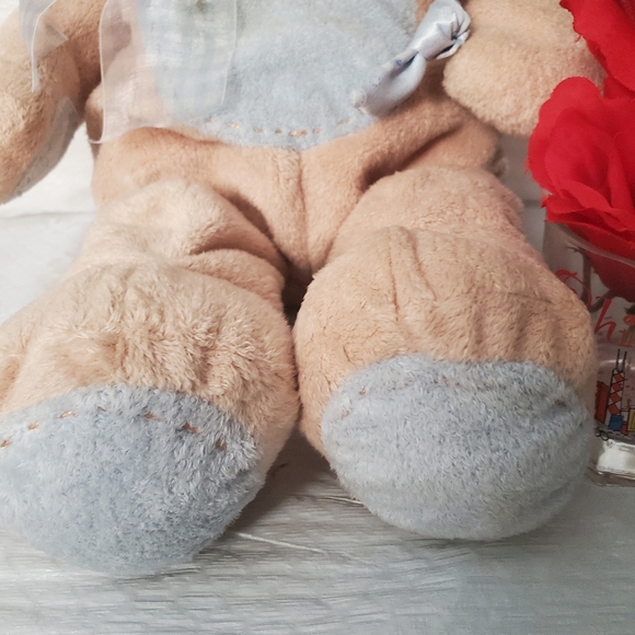 Baby Gund Blue PJ Bag VGC 21" SEWN EYES W/zipper - Picture 3 of 10